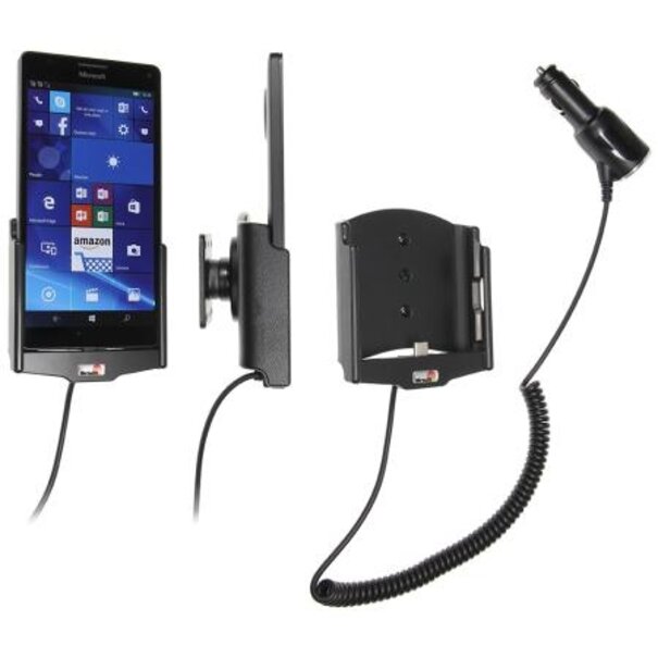 Brodit Telefoonhouder Microsoft Nokia Lumia 950 XL - Actieve houder - 12/24V lader