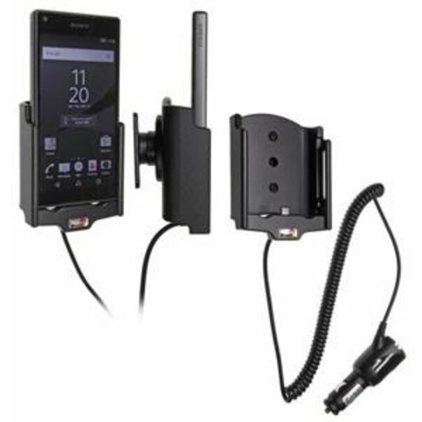 Brodit Telefoonhouder Sony Xperia Z5 - Compact Actieve houder - 12/24V lader
