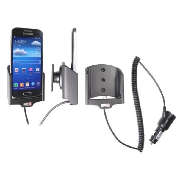Brodit Telefoonhouder Samsung Galaxy S4 Mini GT-I9195 - Actieve houder - 12/24V lader