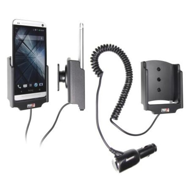 Brodit Telefoonhouder HTC One - Actieve houder - 12/24V lader