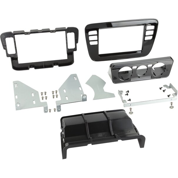 ACV 2-DIN Paneel -  Volkswagen up! / Seat Mii / Skoda Citigo 2011-2016 -  Kleur: Piano zwart