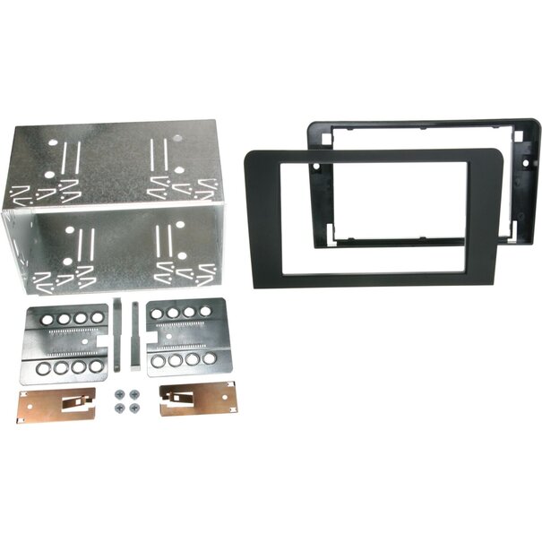 ACV 2-DIN Paneel Audi A3 (8P / 8PA) 2003-2013 - Kleur: Zwart
