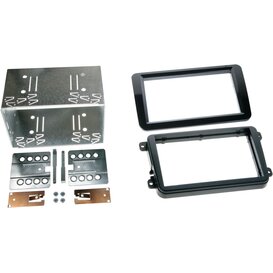 2-DIN Paneel -  Seat - Skoda - Volkswagen -  Kleur: Piano Zwart