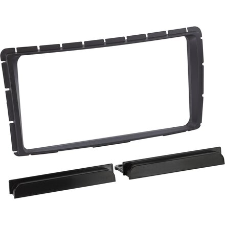 2-DIN Paneel Toyota Hilux N25 facelift 2011-2016 Kleur: Zwart