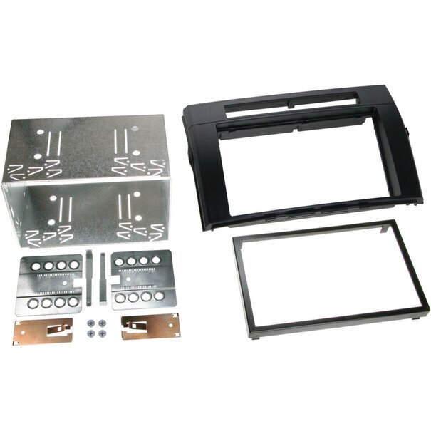 ACV 2-DIN Paneel Toyota Corolla Verso 2004-2009 - Kleur: zwart