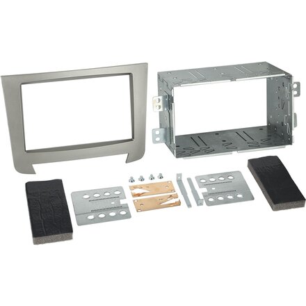 2-DIN Paneel SsangYong Rexton 2013-2019 Kleur: Zilver