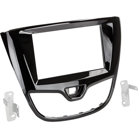 2-DIN Paneel -  Opel Karl 2015-2017 -  Kleur Piano Zwart