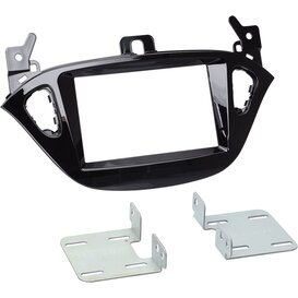 2-DIN Paneel -  Opel Adam/ Corsa E -  Kleur: Piano zwart