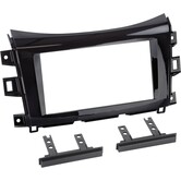 2-DIN Paneel Nissan Navara (NP300) 2016-2019 Kleur: Piano Zwart