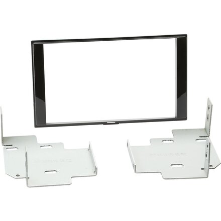2-DIN Paneel Nissan Micra/ Note 2013-2019 - Kleur: Piano Zwart