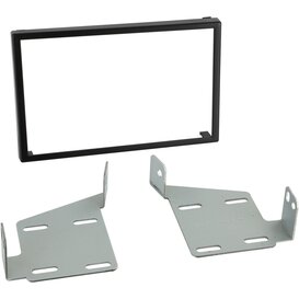 2-DIN Paneel Mitsubishi Space Star 05/2012-&gt; Kleur: Zwart