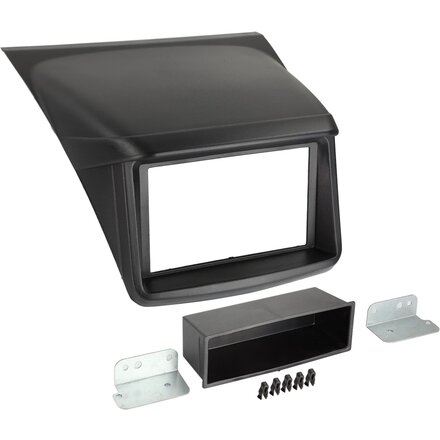 2-DIN Paneel Mitsubishi L200/ Sportero/ Strada Kleur: Zwart