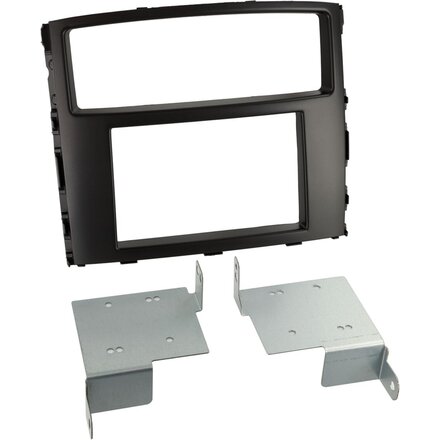 2-DIN Paneel Mitsubishi Pajero/Shogun 2014-2019 Kleur: Piano Zwart