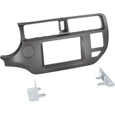 2-DIN Paneel -  Kia Rio 2011-2015 -  Antraciet