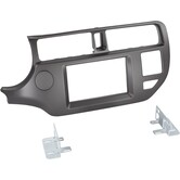 2-DIN Paneel -  Kia Rio 2011-2015 -  Kleur: Antraciet