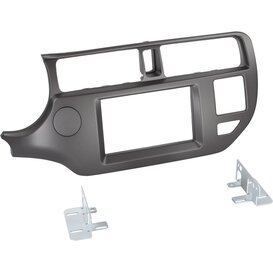 2-DIN Paneel -  Kia Rio 2011-2015 -  Antraciet