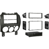 2-DIN Paneel Mazda 2 - 2008-2015 Kleur: Zwart