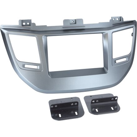 2-DIN Paneel Hyundai Tucson 2015-&gt; Kleur: zilver