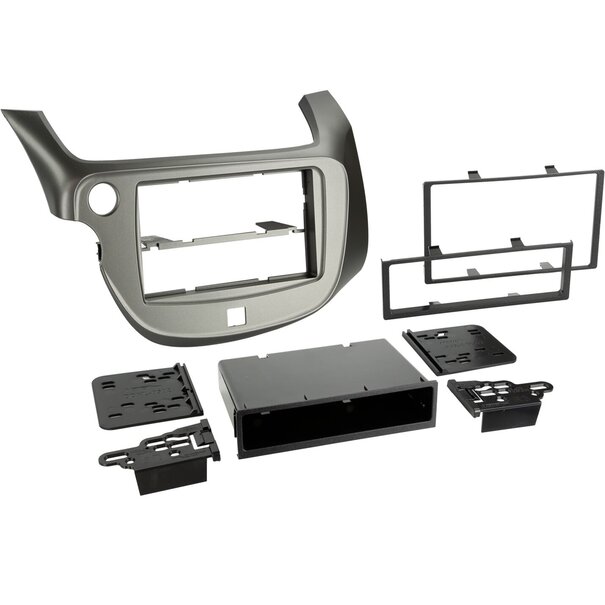 ACV 2-DIN Paneel -  Honda Fit/ Jazz 2009-2013 - Kleur: zilver