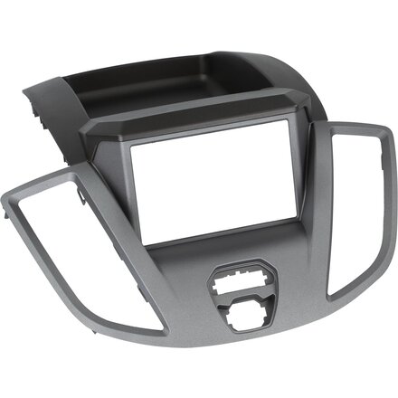 2-DIN Paneel Ford Transit 2014-2019 - Kleur: Zwart / Antraciet