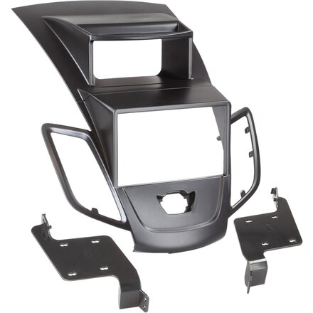 2-DIN Paneel -  Ford Fiesta met Multifunctioneel display 2008-2013 - Kleur: Zwart