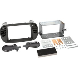 2-DIN Paneel Fiat 500/ 500C 2007-2015 - Kleur: Zwart