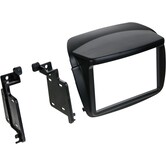 2-DIN Paneel - Fiat Doblò - Opel Combo - Kleur: Zwart