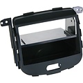 ACV 2-DIN Paneel Hyundai i10 2008-2013 - Kleur: Zwart Rubbertouch