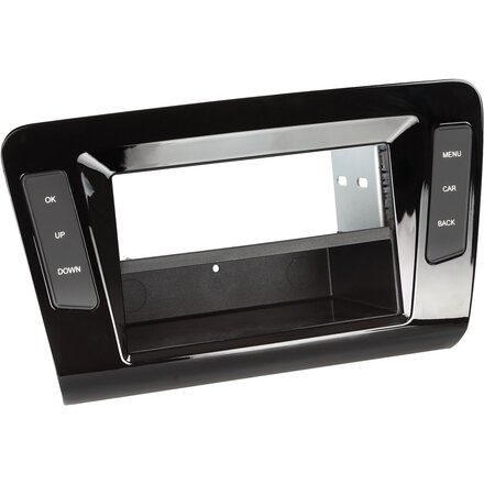 2-DIN Paneel met pocket Skoda Octavia 2013-2018 Kleur: Piano Zwart