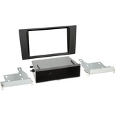 2-DIN Paneel with pocket Audi A4 (B5) 1999-2001 Kleur: Zwart