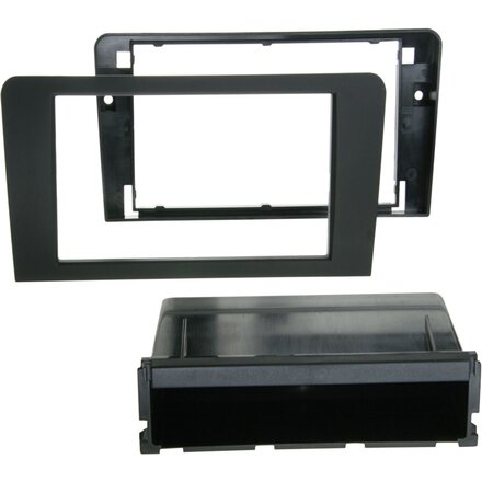 2-DIN Paneel met opbergvak PRO Audi A3 (8P/8PA) 2003-2013 - Kleur: zwart