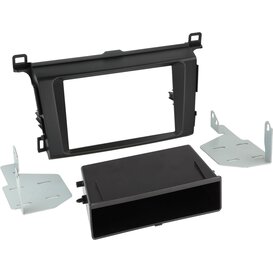 2-DIN Paneel met bakje Toyota RAV4 2013-2018 Kleur: Zwart