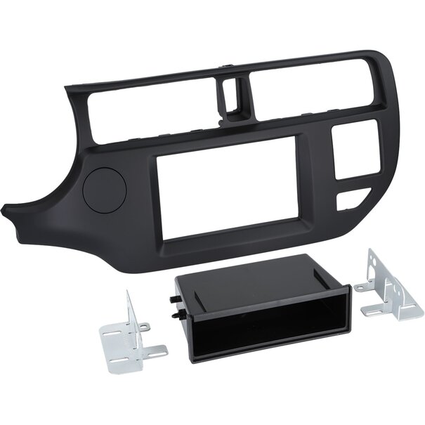 ACV 2-DIN Paneel met pocket Kia Rio 2011-2015 Kleur: Zwart