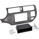 2-DIN Paneel met pocket Kia Rio | 2011-2015 | Kleur: Anthraciet