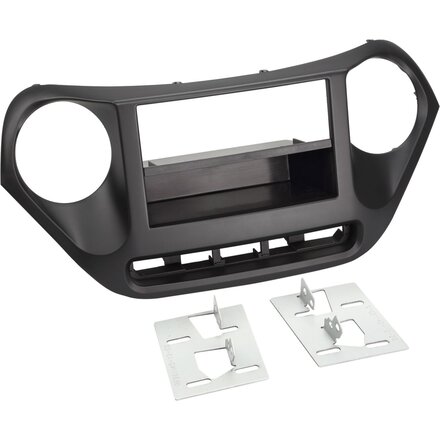 2-DIN Paneel Hyundai i10 | 2013-2019 | Kleur: Zwart