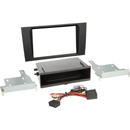 2-DIN Paneel Inbay® Audi A4 (B5) 1999-2001 Kleur: Zwart