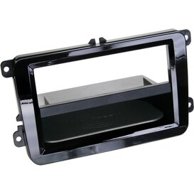 2-DIN Paneel Inbay® Seat - Skoda - Volkswagen Kleur: Piano Zwart