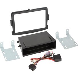 2-DIN Paneel Inbay® Dacia - Opel - Renault Kleur: Zwart