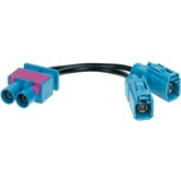 Antenne Adapter Dubbel-FAKRA (m) > 2 x Fakra Z (w) Audi -Maserati -Scania - Skoda -Volkswagen -Seat