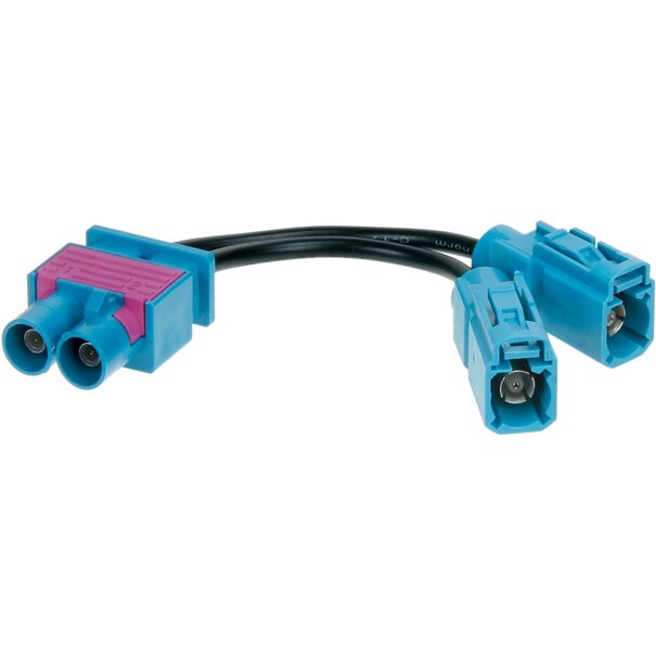 ACV Antenne Adapter Dubbel-FAKRA (m) > 2 x Fakra Z (w) Audi -Maserati -Scania - Skoda -Volkswagen -Seat