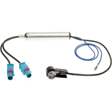Antenne Adapter -  ISO / 2 x FAKRA -  Seat / Skoda / VW