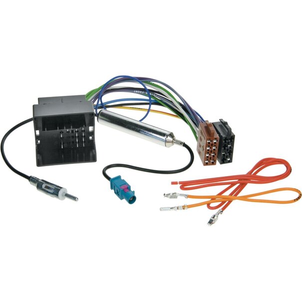 ACV Radio Aansluitkabel DIN Div. modellen Audi- Seat- Skoda- VW - Maserati incl. Antenne Phantom power