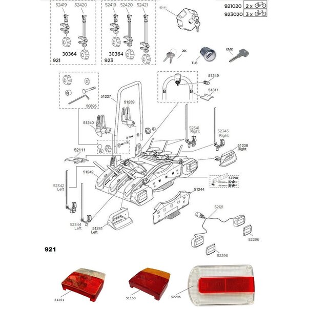 Thule Thule 51311 Tilt Stop Pad - Euroway G2 921/923