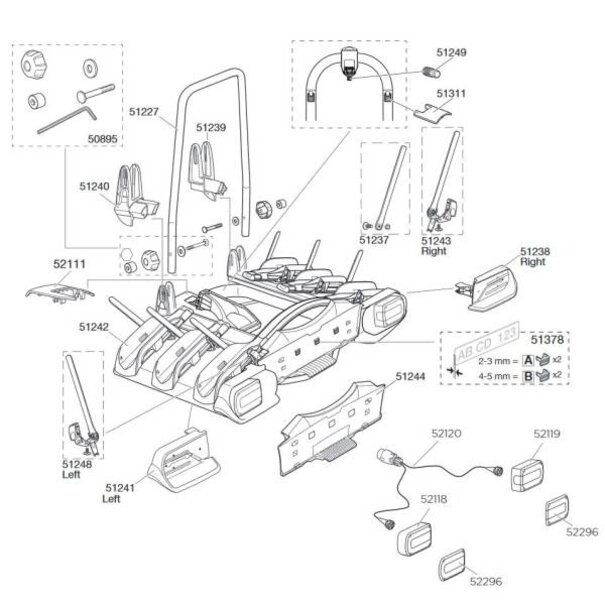 Thule Thule 51242 Wielhouder - Euroway G2 920/921/922/923