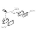 Thule Thule 51245 Lamp Set - 13-Pin - EuroWay G2