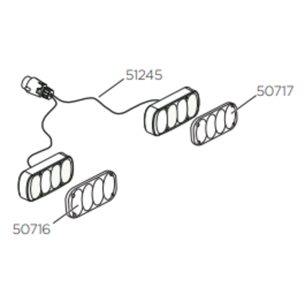 Thule Thule 51245 Lamp Set - 13-Pin - EuroWay G2