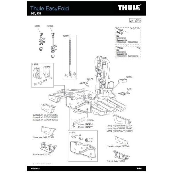 Thule Thule 52365 Lamp Links - Easyfold