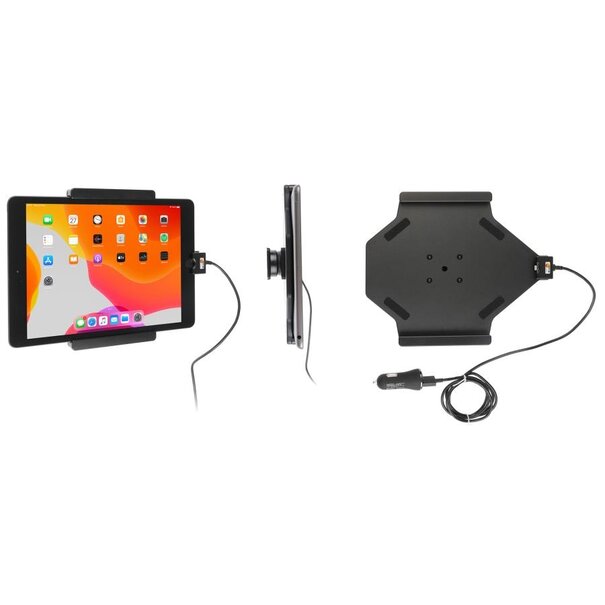 Brodit Tablethouder Apple iPad 10.2 7th en 8th Gen.- Actieve houder met 12V USB plug