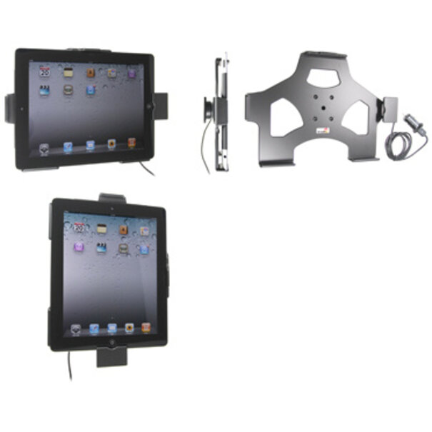 Brodit Tablethouder Apple iPad 2 / 3 - Actieve houder met 12V USB plugTablethouder
