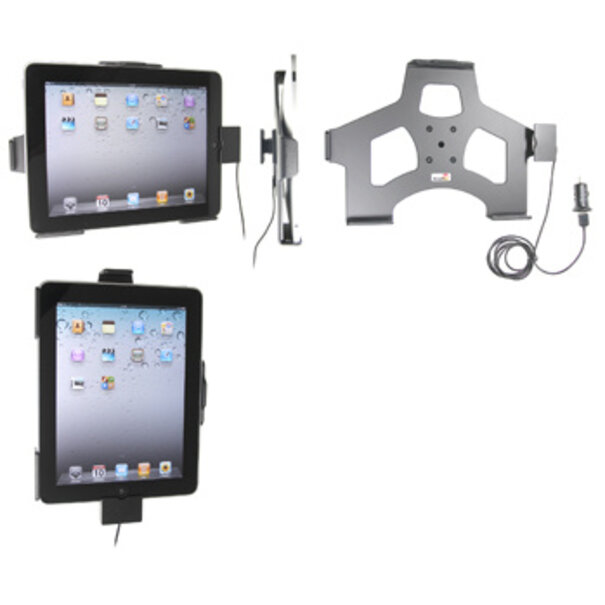 Brodit Tablethouder Apple iPad 1 - Actieve houder met 12V USB plug